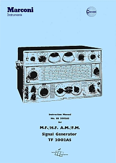Marconi TF2002AS signal generator